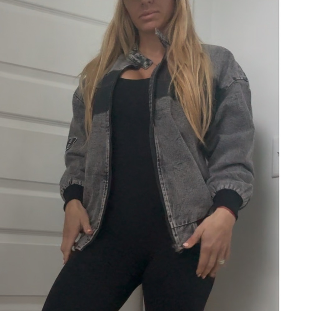 Denim bomber jacket - Picture 4 of 5